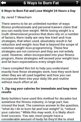 How To Lose Weight Quickly android App screenshot 0